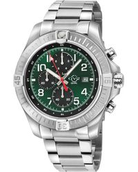 Gv2 - T38 Ss Case, Enamel Dial With Print, 3 Sub 316L Staineless Steel Bracelet Watch - Lyst