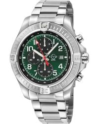 Gv2 - T38 Ss Case, Enamel Dial With Print, 3 Sub 316L Staineless Steel Bracelet Watch - Lyst