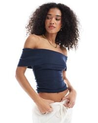 Hollister - Off The Shoulder Short Sleeve Top - Lyst