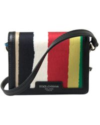 Dolce & Gabbana - Leather Shoulder Strap Card Holder Wallet - Lyst