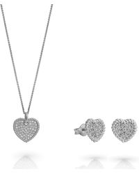 Orphelia - 'Elite' 925 Sterling Set: Necklace + Earrings - Lyst