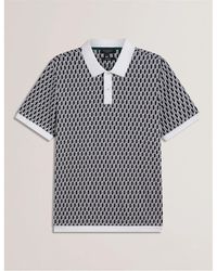 Ted Baker - Geo Regular Fit Polo Shirt - Lyst