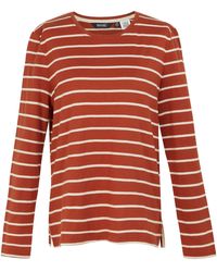 Regatta - Ladies Federica Ii Stripe Long-Sleeved T-Shirt Ochre/Light Vanilla) - Lyst