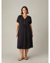 Live Unlimited - Broderie Shift Jersey Dress - Lyst