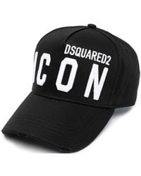 DSquared² - Icon Logo Cap Cotton - Lyst