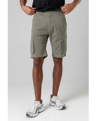 Firetrap - Cotton Stretch Utility Cargo Shorts With Oversized Pockets - Lyst