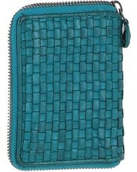 Ashwood Leather - Vintage Woven Zip Around Small 6 Card Coin Purse - Lyst
