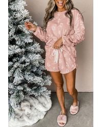 Azura Exchange - Gemütliches Plüsch-Pyjama-Set - Lyst