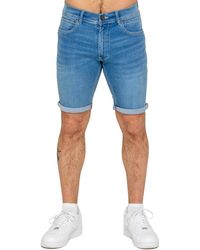 Enzo - Slim Fit Denim Shorts - Lyst