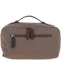 Fenland Sheepskin - Real Leather X Canvas Washbag - Lyst