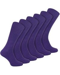 Sock Snob - Plain Coloured Cotton Rich Ribbed Dress Socks - Lyst
