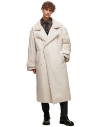 BOSS - Icebreaker Solid Patterned Full Zipper Lapel Collared Coat - Lyst