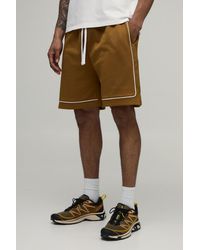 BoohooMAN - Regular Fit Piping Tricot Short - Lyst