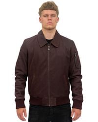 Infinity Leather - A2 Cowhide Bomber Jacket-Oslo - Lyst
