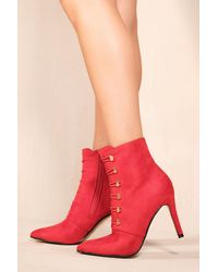 Where's That From - 'Blythe' Pointed Toe Mid Heel Ankle Boots - Lyst