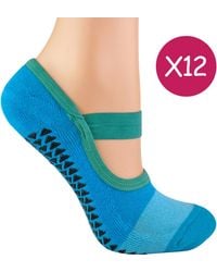 Sock Snob - 12 Pairs Ladies Non Slip Breathable Yoga Socks - Lyst