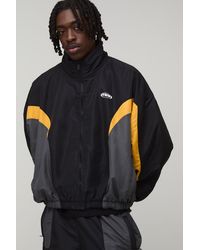 BoohooMAN - Oversized Official Colour Block Sports Jacket - Lyst