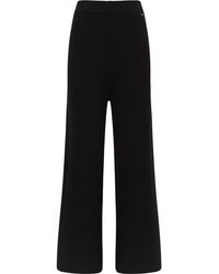 Dreimaster - Gebreide Broek Dames Zwart - Lyst