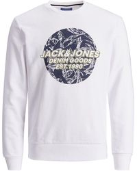 Jack & Jones - Jack&Jones Logo Printed Pullover Sweatshirt - Lyst