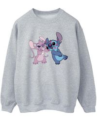 Disney - Ladies Lilo & Stitch Kisses Sweatshirt (Sports) - Lyst