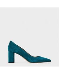 BOSS - Janet High Heel Block Court Shoes - Lyst