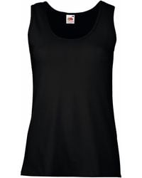 Fruit Of The Loom - Ladies Valueweight Lady Fit Tank Top Cotton - Lyst
