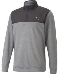 PUMA - Cloudspun Colourblock Quarter-Zip Golf Sweatshirt - Lyst