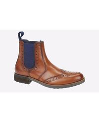 Roamer - Newburgh Brogue Chelsea Boots - Lyst