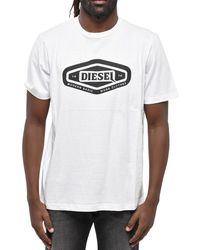 DIESEL - Modern Basic Logo T-Shirt Cotton - Lyst