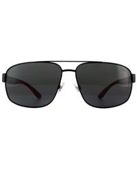 Polo Ralph Lauren - Aviator Matte Sunglasses Metal - Lyst