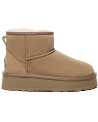 EverAu Australia - Ever Au Dusky Leather Platform Short Boots - Lyst