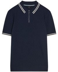 Ted Baker - Mahani Regular T Stitched Half Zip Polo Shirt - Lyst