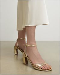 River Island - Caged Sandal Heels Pu - Lyst