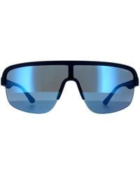 Police - Semi Rimless Matte Midnight Mirrored 90041091 - Lyst