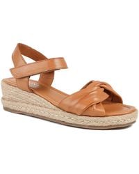 Jones Bootmaker - Randine Adjustable Fasten Leather Espadrilles - Lyst