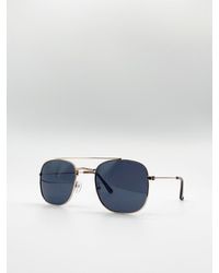 SVNX - Metal Frame Aviator Style Square Sunglasses - Lyst