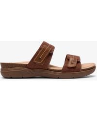 Clarks - April Dusk Dark Tan Int Sandals - Lyst
