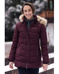 Mountain Warehouse - 'Isla Ii' Down Jacket Water Resistant Faux Fur Hood Warm Winter Coat - Lyst