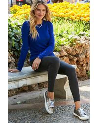 Sosandar - Charcoal Perfect Jeggings Cotton - Lyst
