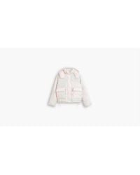 Levi's - Levi's Cropped Hooded Long Sleeve Down Short Puffer Jacket - Lyst