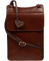 NiNa Amora - 'Izara' Leather Cross Body Phone Bag - Lyst