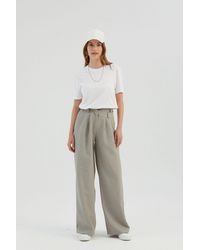 Hiccup - High Waist Pleated Wide Leg Trousers - Lyst