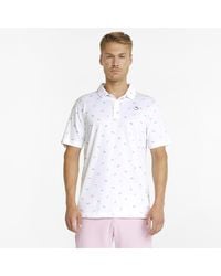 PUMA - Ap Dancing Umbrellas Golf Polo Shirt - Lyst