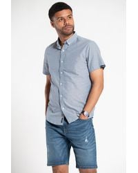 Tokyo Laundry - Cotton Chambray Short-Sleeve Shirt - Lyst