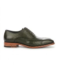 Justin Reess - Leather Cross-Stitch Toe Cap Oxford Shoes - Lyst