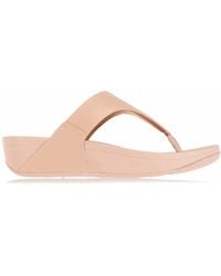 Fitflop - Fit Flop Lulu Shimmer Toe-Post Sandals - Lyst