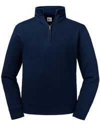 Russell - Authentic Zip Neck Sweatshirt (French) - Lyst