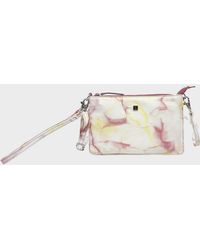 Assots London - 'Todd' Tie Dye Real Leather Crossbody Wristlet Bag - Lyst