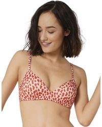 Sloggi - 10207641 Shore Koh Tachai Padded Bikini Top - Lyst