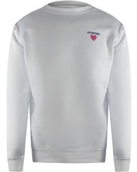 Moschino - Love Heart Logo Sweatshirt Cotton - Lyst